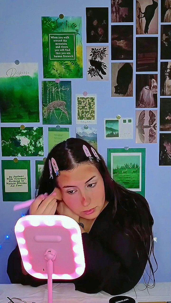 Product review with ring light
